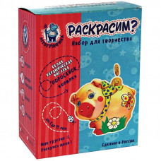 Набор для росписи фигурки из керамики Игрографика с акриловыми красками 