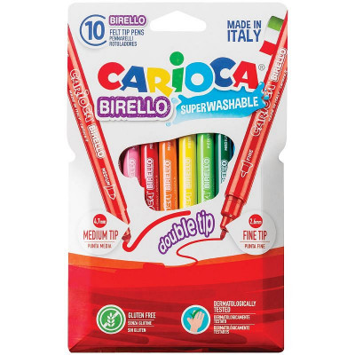 Фломастеры двусторонние Carioca 