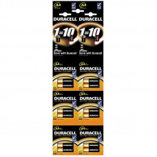 Батарейка Duracell Basic AA (LR06) алкалиновая, 2BL, отрывной набор