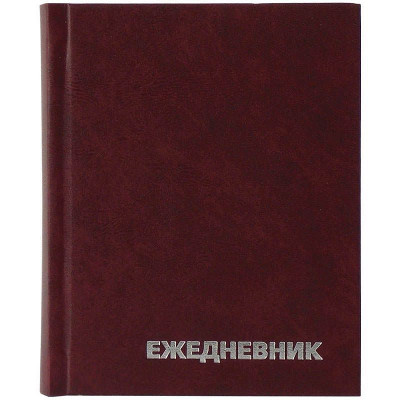 Ежедневник недатир., A6, 160л., бумвинил, OfficeSpace, бордовый