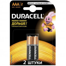 Батарейка Duracell Basic AAA (LR03) алкалиновая, 2BL