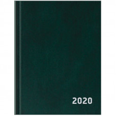 Ежедневник датированный 2020г., A6, 168л., бумвинил, OfficeSpace, зеленый