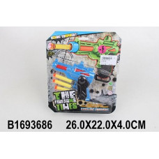 Пистолет, мягкие пули в комплекте, блистер 26*22*4 см