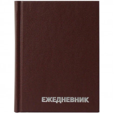 Ежедневник недатир., A6, 160л., бумвинил, OfficeSpace, коричневый