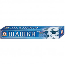 Игра настольная Шашки, Русский стиль, пластиковые, картонная коробка