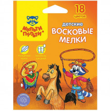 Мелки восковые утолщенные Мульти-Пульти 
