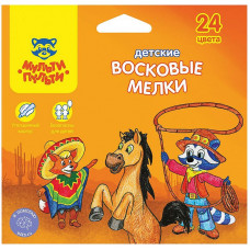 Мелки восковые утолщенные Мульти-Пульти 