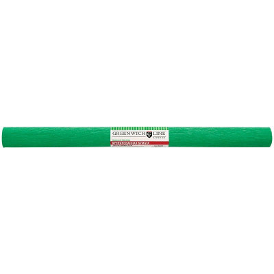 Бумага крепированная Greenwich Line, 50*250см, 32г/м2, зеленая, в рулоне