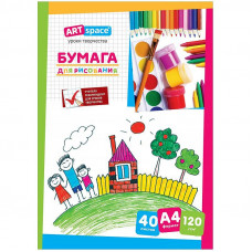 Папка для рисования А4, ArtSpace, 40л., 120г/м2