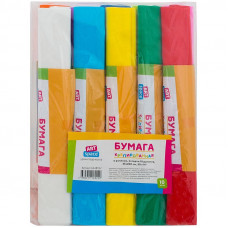 Набор крепированной бумаги ArtSpace, 25*200см, 30г/м2, 10шт., ассорти, в рулонах