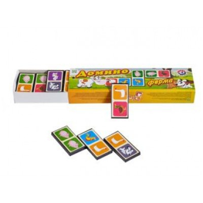 Настольная игра Домино ФЕРМА 6*3*22