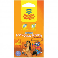Мелки восковые утолщенные Мульти-Пульти 