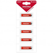 Батарейка SmartBuy AAA (LR03) алкалиновая, BC5 отрывной набор