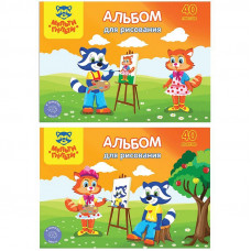 Альбом для рисования 40л., А5, на склейке Мульти-Пульти 